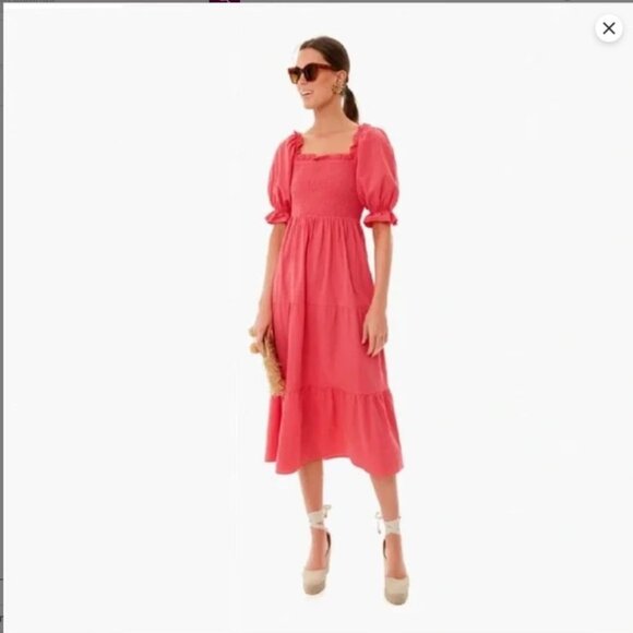 Lemon Sorbet / Muslin Smocked Tube Dress: 6Y main image 0